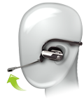 Adjustable, behind-the-head fit