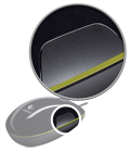 Soft rubber
grips