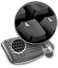 Durable, UV-coated keys




