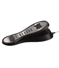 Bass pedal with stainless steel