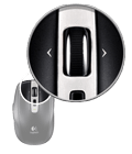 Anywhere Mouse MX, scroll wheel close up