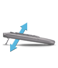 Adjustable keyboard height