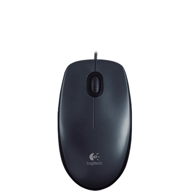 Logitech M100 Wired USB Mouse BLACK