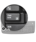 Improved caps lock and num lock
