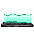 Wave-shaped key frame