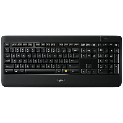 Wireless Illuminated Keyboard K800 EMEA version keyboard layout