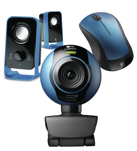 save on LS11 Speakers, Webcam C250 Wireless Mouse M310 Peacock Blue Bundle