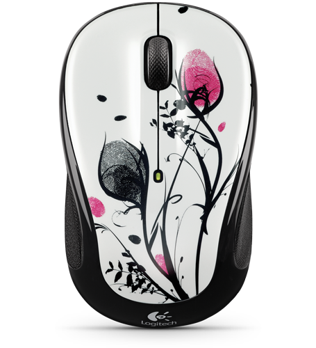 Logitech Wireless Mouse M325 Fingerprint Flowers