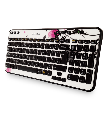 Wireless Keyboard K360 Fingerprint Flowers