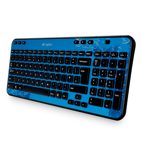 Wireless Keyboard K360 Fingerprint Flowers