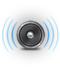 Dynamic, full-range stereo sound