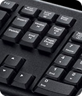 closeup of keyboard keys