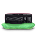 MK320 keyboard on pillow