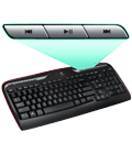 MK320 keyboard media keys detail