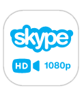 Full HD 1080p video calling on Skype®