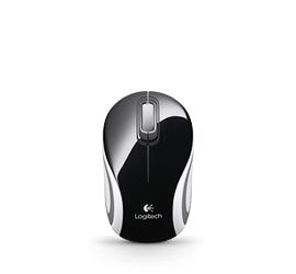Wireless Mini Mouse M187 Multi Glamour Image MD - Black&White&Red