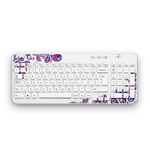 Wireless Keyboard K360 EMEA White Paisley White Glamour Image SM