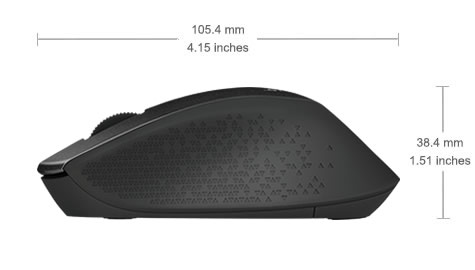 M320 Wireless Mouse –Comfort Grips- Logitech
