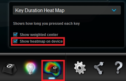 Carte thermique des durées de frappe de l'Assistant pour jeux vidéo