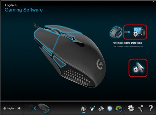 Automatic Game Detection Pointer Settings Icon