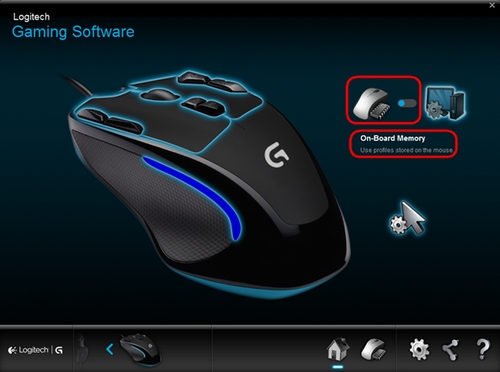 G300s-Modus für integrierten Speicher