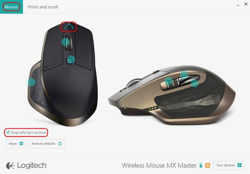 Swap Left Right Buttons