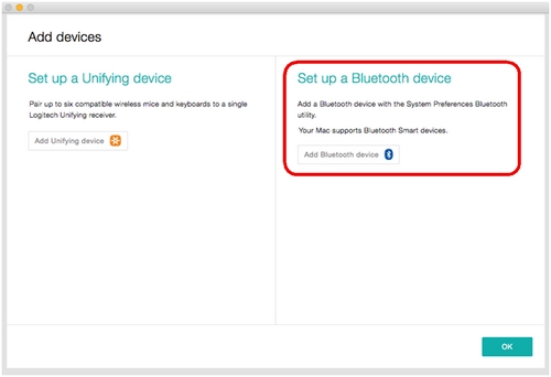 Mac Bluetooth デバイスのセットアップ