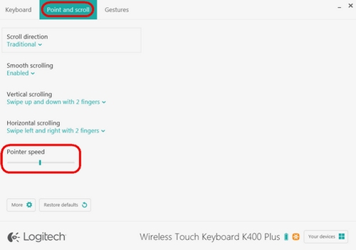 Set Pointer Speed