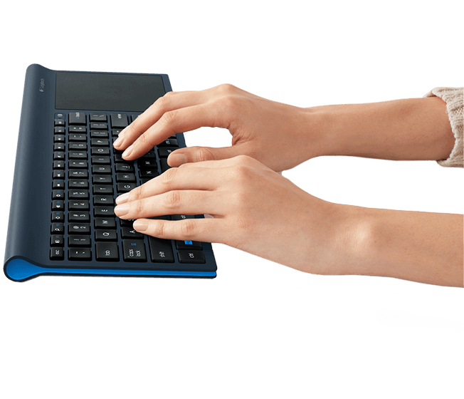 TK820 Wireless AllinOne Keyboard with Touchpad for Windows 8 Logitech