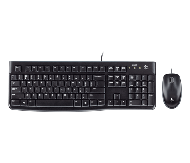 Logitech MK120 Wired Mouse and Keyboard | VillMan Computers