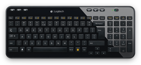 Wireless Keyboard K360 Grey Black