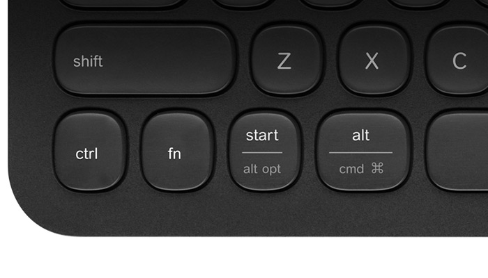 Touches Windows et Mac du K480