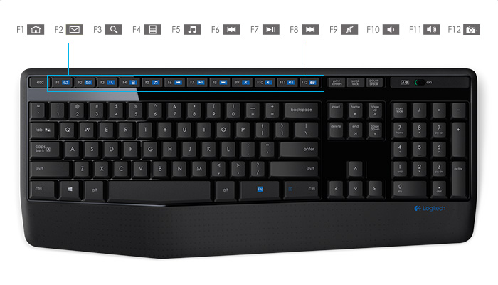 Logitech MK520 Full Keyboard//Laser Mouse Combo