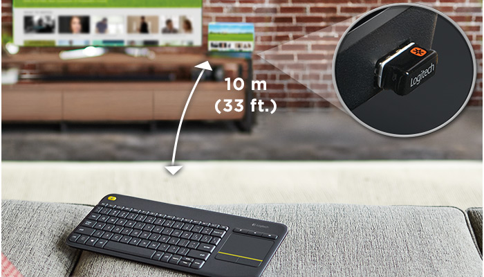 Logitech K400 Plus Wireless Touch Keyboard-Logitech Pakistan