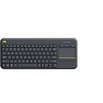 K400 Plus Wireless Touch Keyboard - Black - ÄeskÃ½ (Qwertz)