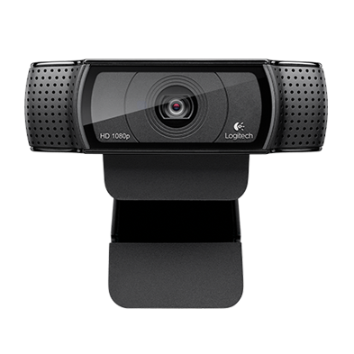 HD Light Correction Clear Stereo Audio Zoom Hangouts FaceTime PC/Mac/Laptop/Macbook/Tablet Logitech C920 HD Webcam Full HD 1080p/30fps Video Calling Nero funziona con Skype 