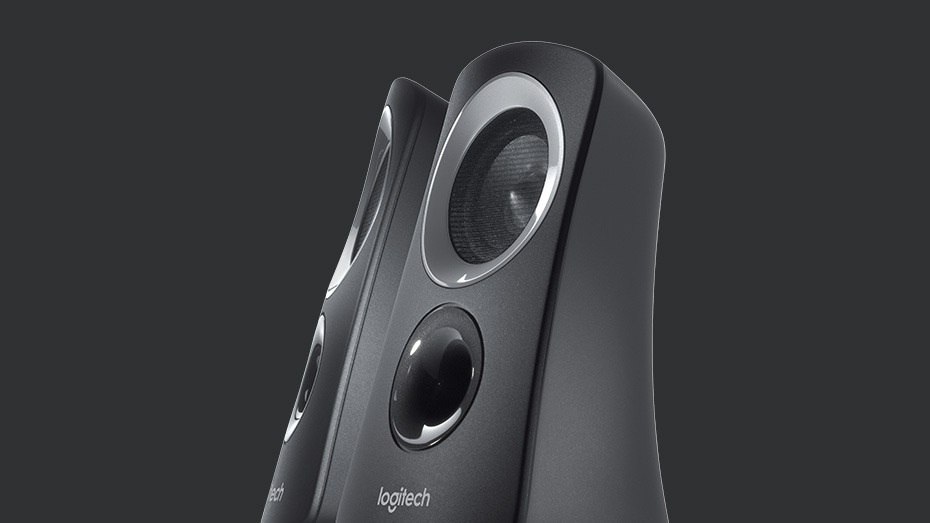 logitech speaker system black z313