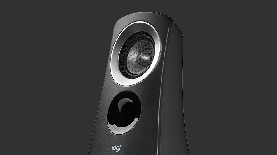 logitech speaker system black z313