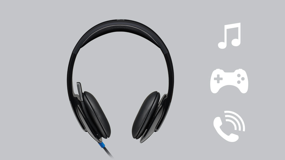 Logitech H540 USB Headset with Noise-Cancelling Mic-Logitech Pakistan