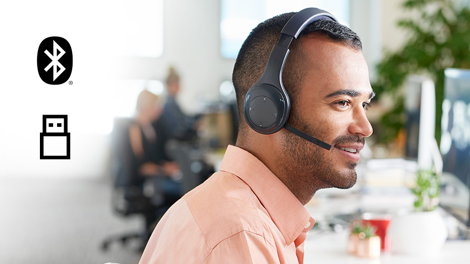 Logitech H800 Bluetooth Wireless Headset With Noise Cancelling Mic