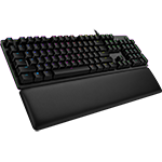 G513 CARBON LIGHTSYNC RGB Mechanical Gaming Keyboard with Palmrest - Carbon US International GX Red Linear