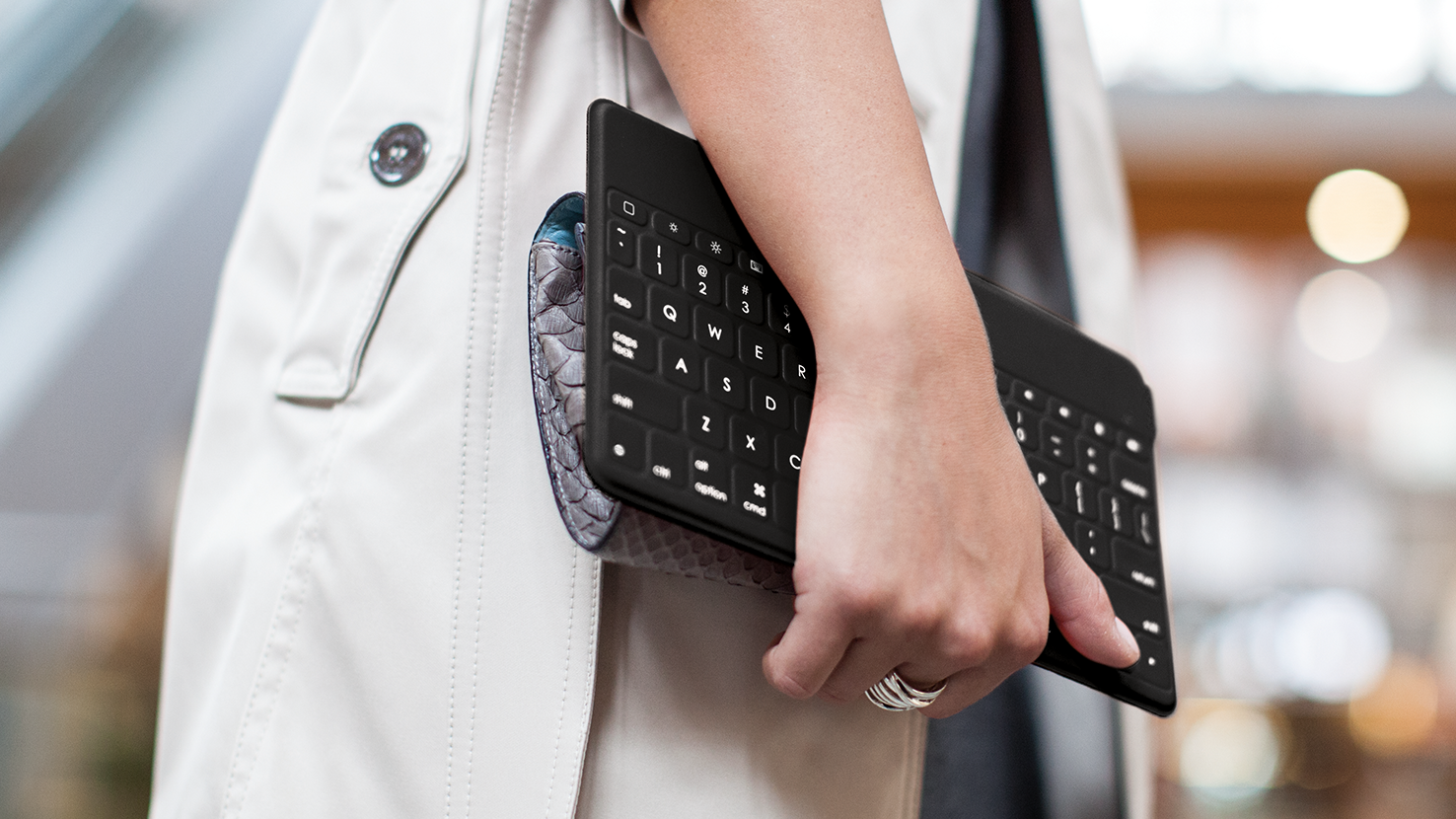 Logitech KeystoGo Portable Wireless Keyboard for iOS, Android & Windows