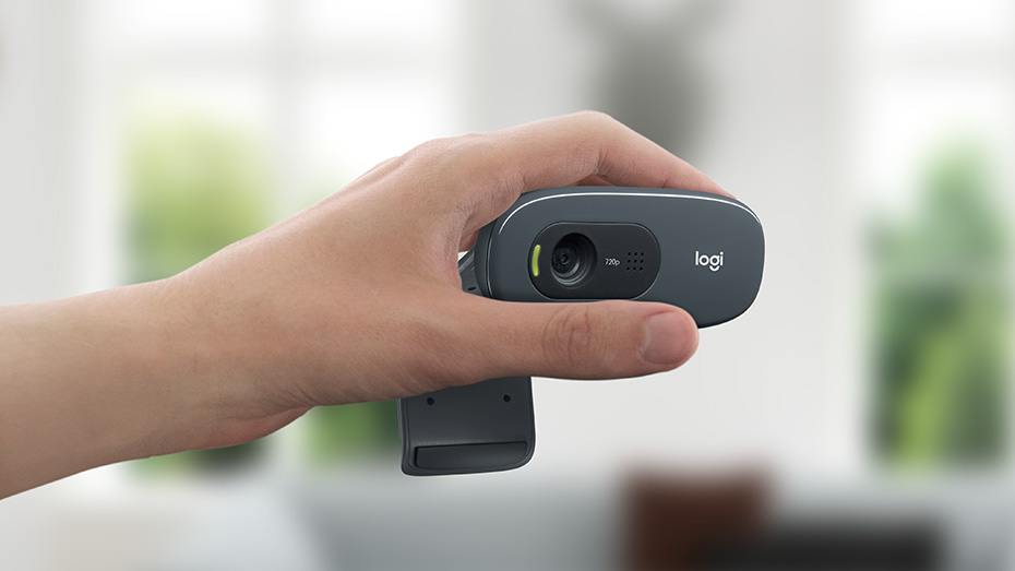 Logitech C270 HD 720p Webcam with Built-in Mic & Lighting Correction-Logitech Pakistan