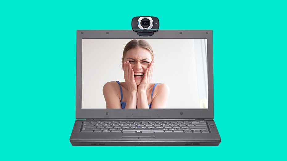 Logitech C615 Fold-and-Go HD Webcam, 1080p Video with Autofocus