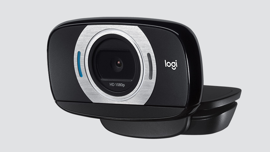 Logitech C615 Fold-and-Go HD Webcam, 1080p Video with Autofocus