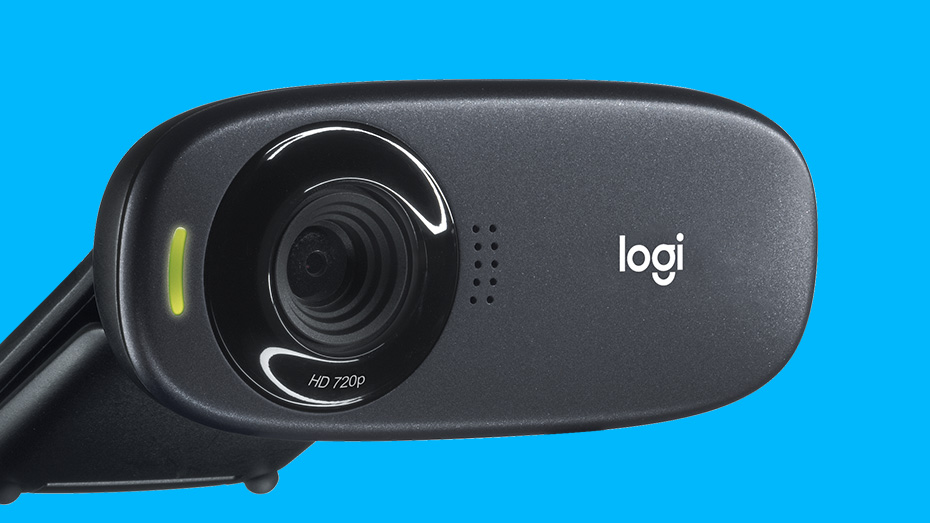 Logitech C310 HD Webcam, 720p Video with Lighting Correction