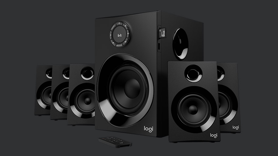 klassekammerat sammensatte læbe Logitech Z607 5.1 Surround Sound Speaker System with Bluetooth