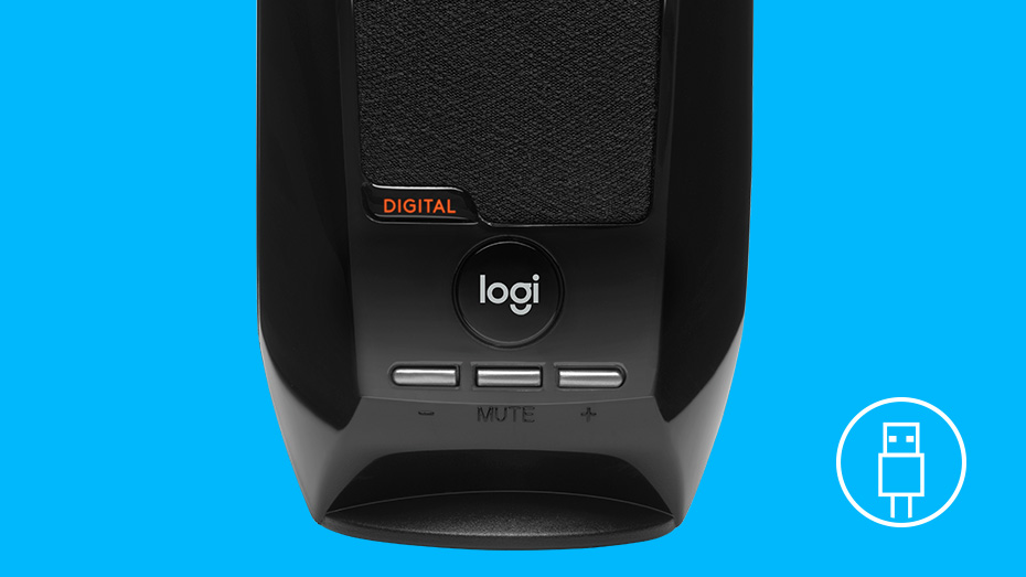 Logitech S150 USB Stereo Speakers - Small Compact Design for Desktop or Laptop