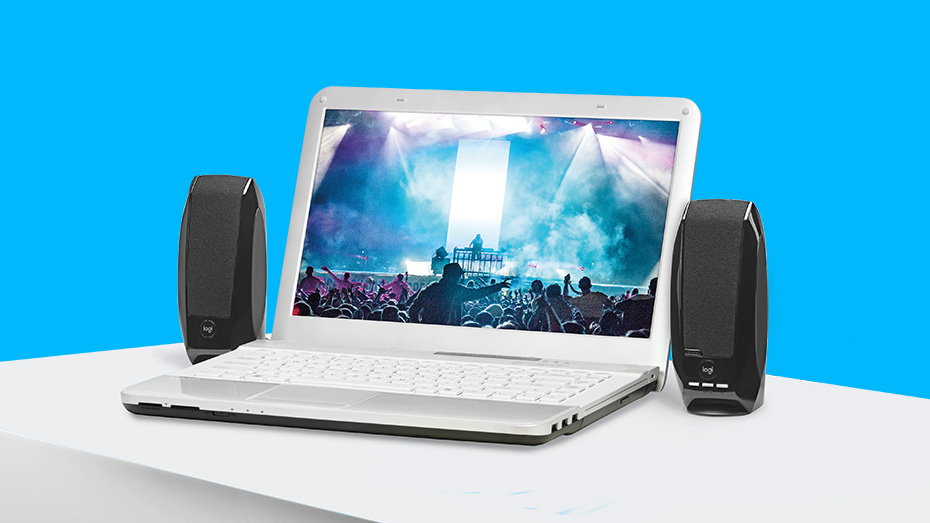 Logitech S150 USB Stereo Speakers - Small Compact Design for Desktop or Laptop