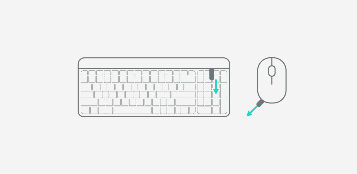 How To Set Up Step 1 Pull Tabs Ptotecting The Batteries From Mouse and Keyboard